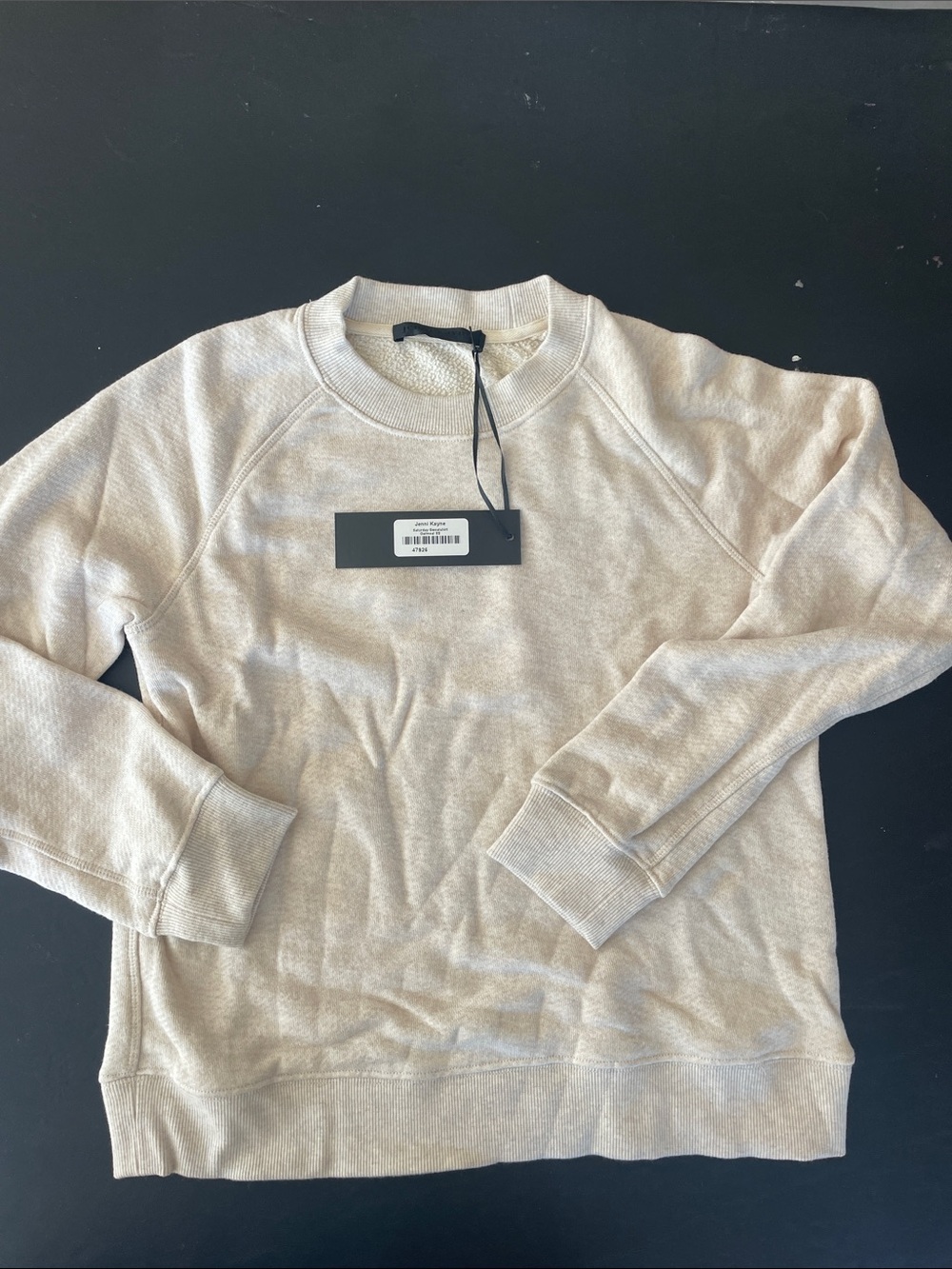 Jenni Kayne Crewneck Sweater in Light Beige